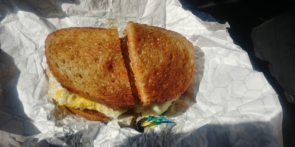 Sausage Egg and Cheese on Rye Toast