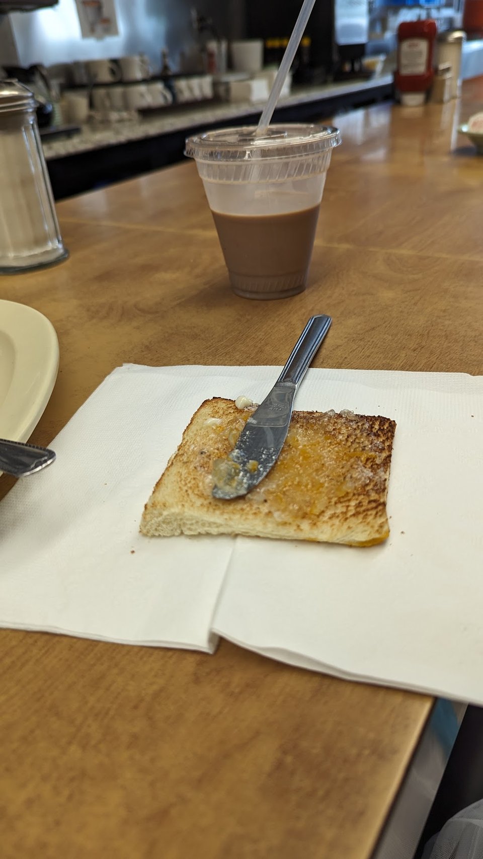 Toast Crust Cut Off Peach Marmalade Preserve