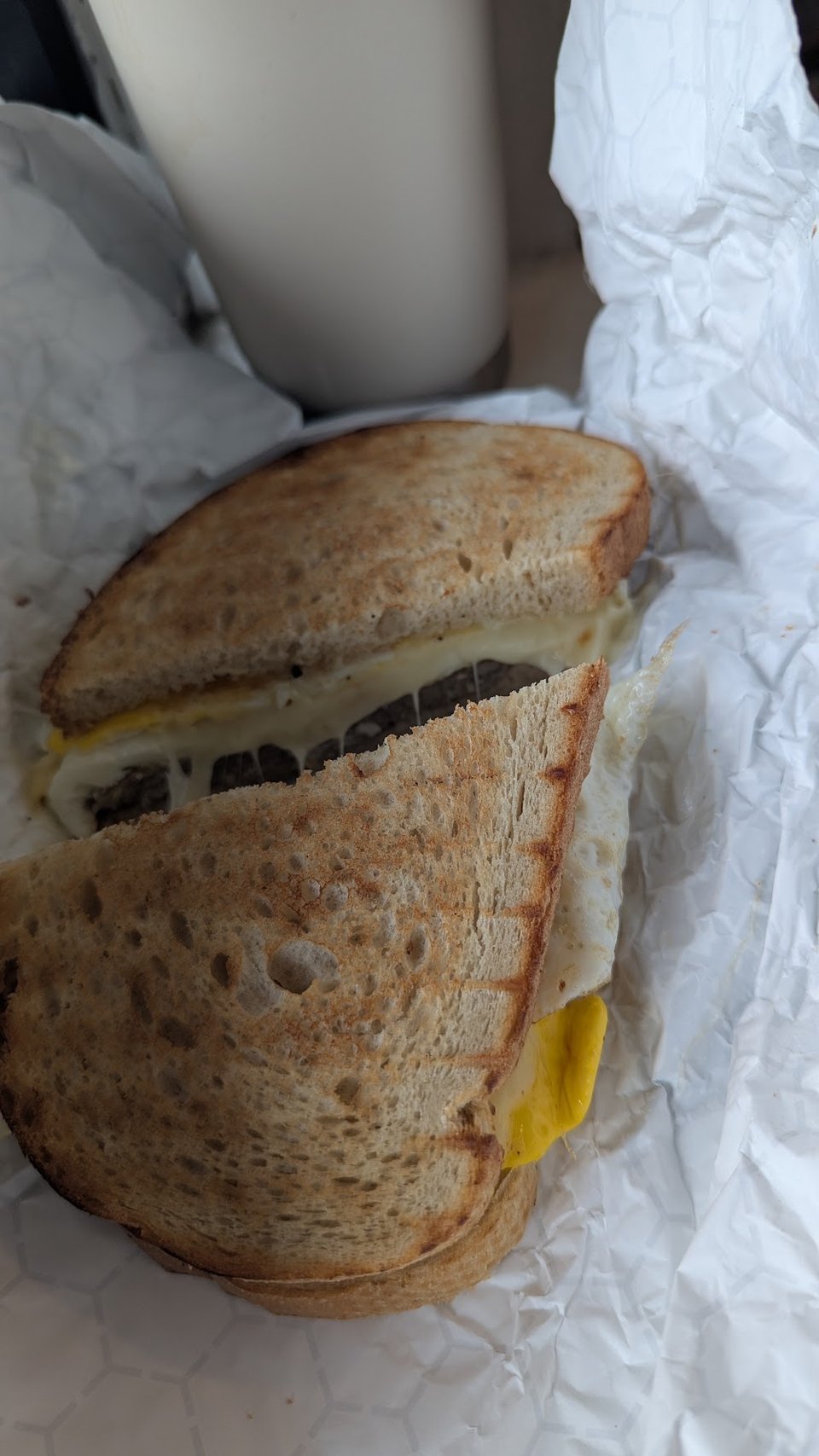 Two Eggs with Cheese Sandwich