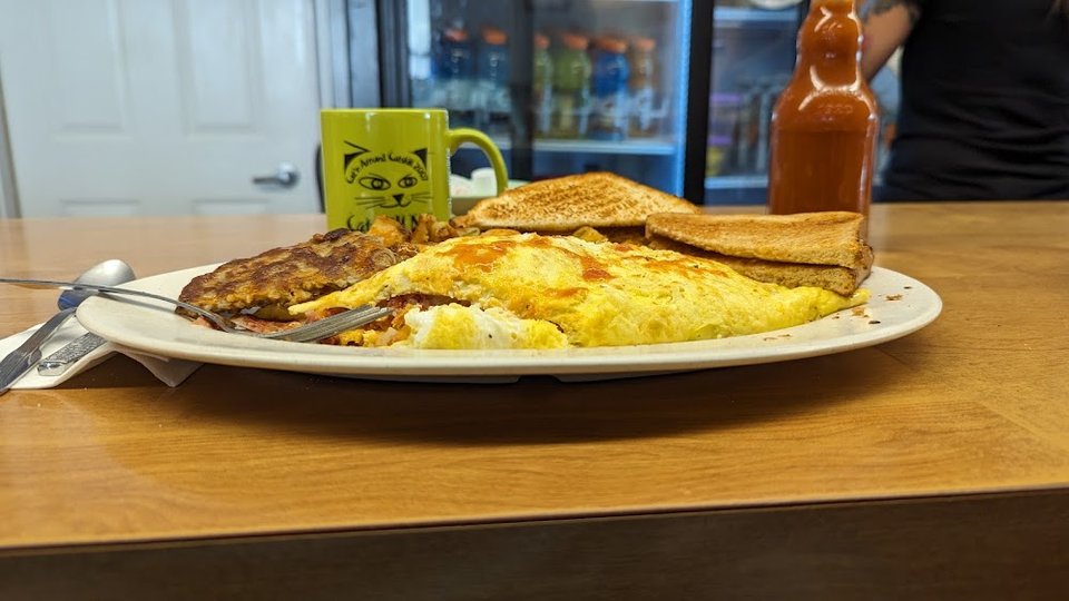 Meatlover & Cheese Omelette